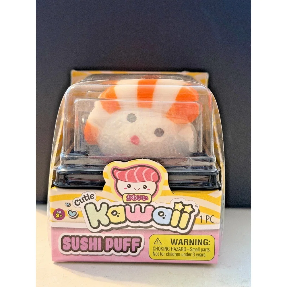 New Ja-Ru Kawaii Cutie Sushi Puff Squishy Toys Sensory Stress Relief Puffs